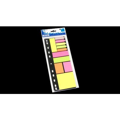 global-notes-info-juego-de-notas-adhesivas-y-marcadores-de-paginas-de-diferentes-tamanos-colores-verde-rosa-amarillo