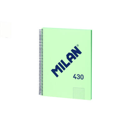 milan-cuaderno-espiral-formato-a4-cuadricula-5x5mm-80-hojas-de-95-grm2-microperforado-4-taladros-color-verde