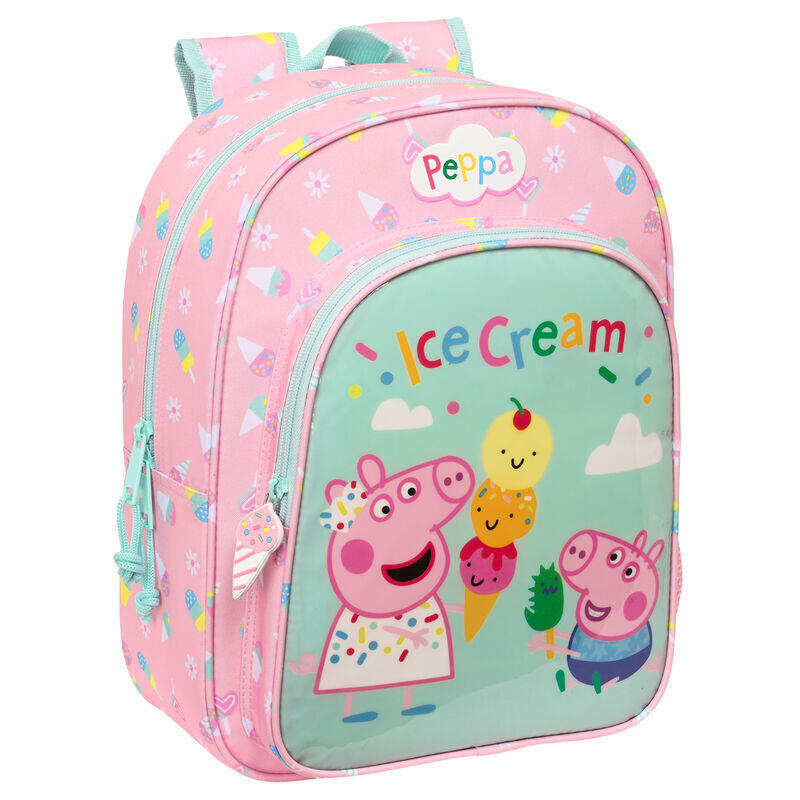 mochila-ice-cream-peppa-pig-34cm-adaptable