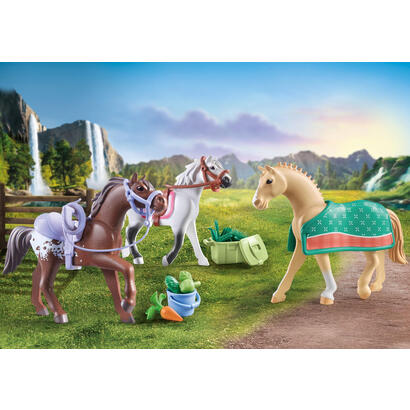 playmobil-71356-caballos-de-la-cascada-3-caballos-morgan-cuarto-de-milla-y-shagya-arabian-juguete-de-construccion