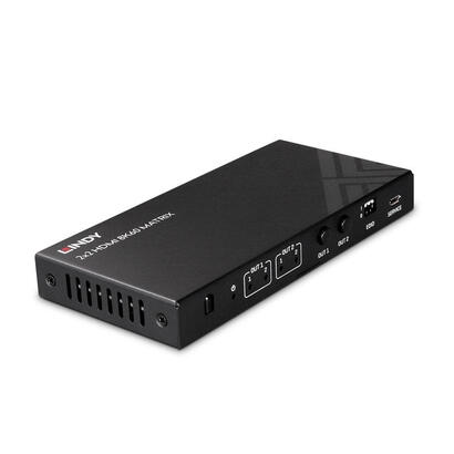 lindy-2x2-8k60-matrix-hdmi-switch-negro-gestion-edid-mando-a-distancia-38313