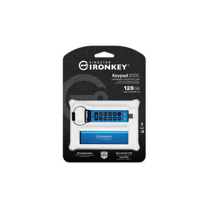 pendrive-kingston-ironkey-keypad-200-128gb-usb-c-aes-encrypted-ikkp200c128gb