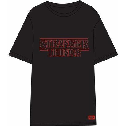 camiseta-corta-single-jersey-stranger-things-black-talla-xs