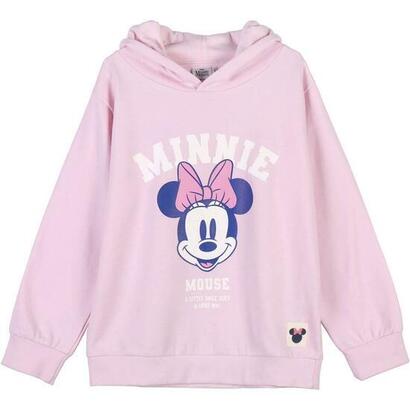 sudadera-con-capucha-cotton-brushed-minnie-pink-talla-12a