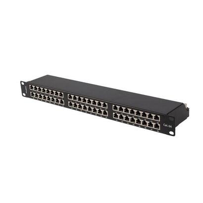 lanberg-patch-panel-48-port-1u-19-cat-6a-ftp-shielded-black