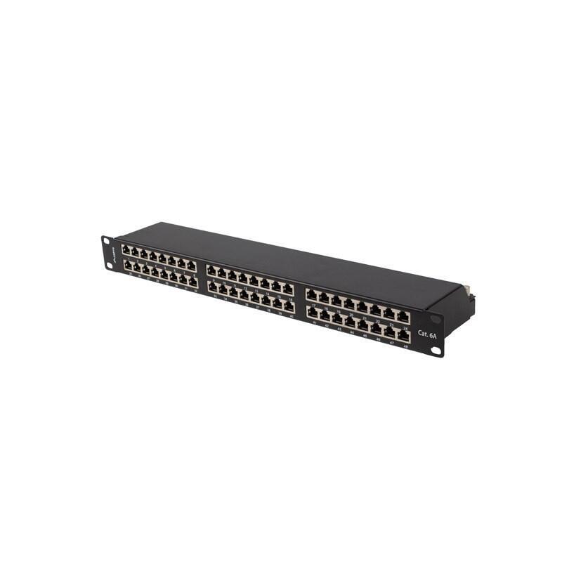 lanberg-patch-panel-48-port-1u-19-cat-6a-ftp-shielded-black