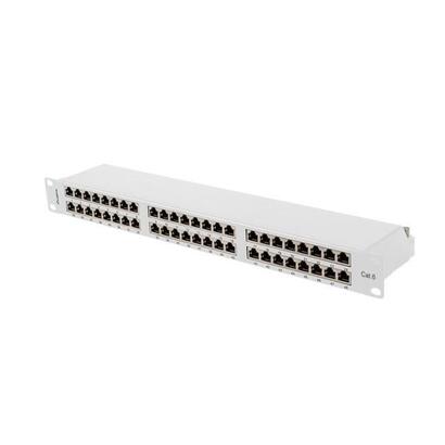 lanberg-patch-panel-48-port-1u-19-cat-6-ftp-shielded-grey