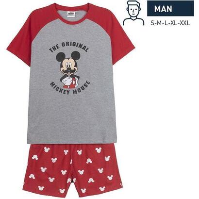 pijama-corto-single-jersey-punto-mickey-red-talla-s