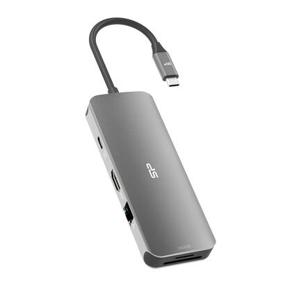 silicon-power-sr30-base-de-acoplamiento-usb-32-gen-1-31-gen-1-tipo-c-gris-metalico