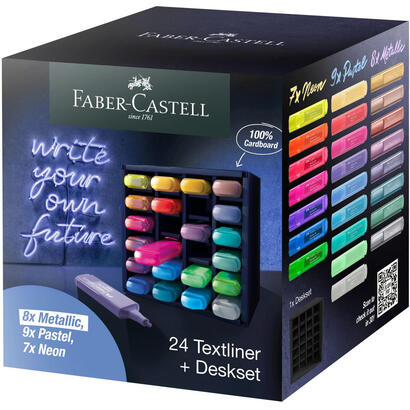 faber-castell-marcador-fluorescente-textliner-46-set-de-escritorio-24-csurtidos