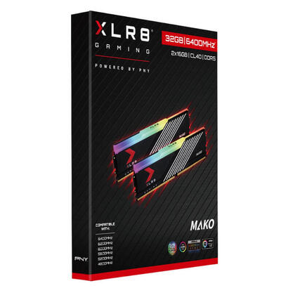 memoria-ddr5-32gb-6400mhz-pny-epic-x-rgb-mako-rgb-cl40-14v-kit-2x16gb