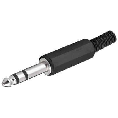 goobay-11036-conector-635-mm-negro-plata