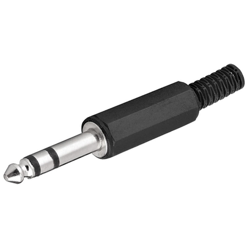 goobay-11036-conector-635-mm-negro-plata