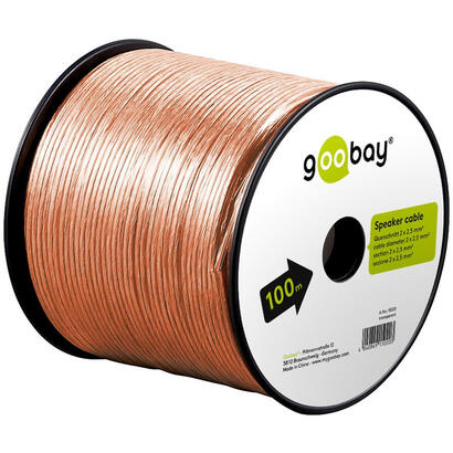 goobay-15020-cable-de-audio-100-m-transparente