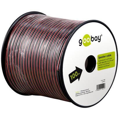 goobay-15022-cable-de-audio-100-m-negro-rojo