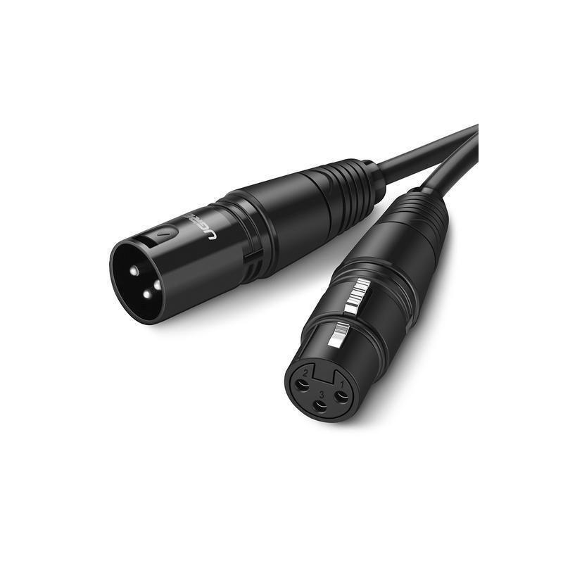 cable-audio-microfono-xlr-3-pin-macho-a-hembra-de-3m-ugreen
