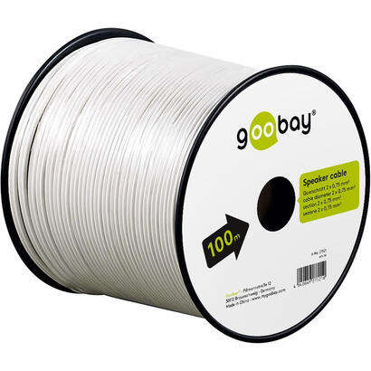goobay-27521-cable-de-audio-100-m-blanco