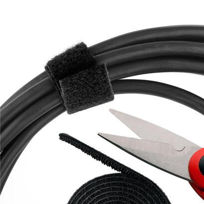 goobay-70360-organizador-de-cables-piso-soporte-para-cables-negro-1-piezas