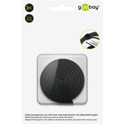 goobay-70360-organizador-de-cables-piso-soporte-para-cables-negro-1-piezas
