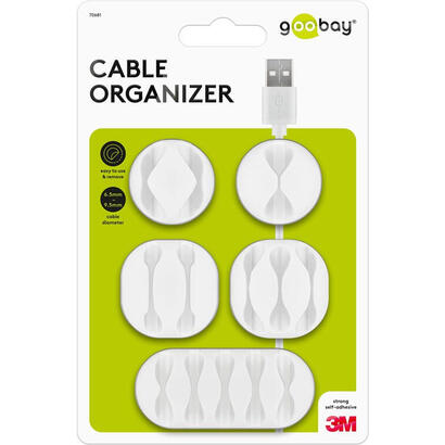 goobay-70681-organizador-de-cables-escritoriopared-clip-para-cable-blanco-5-piezas