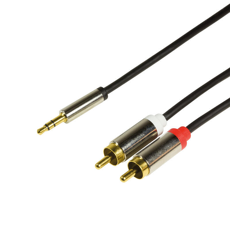 logilink-cab1103-cable-de-audio-1-m-35mm-2-x-rca-negro