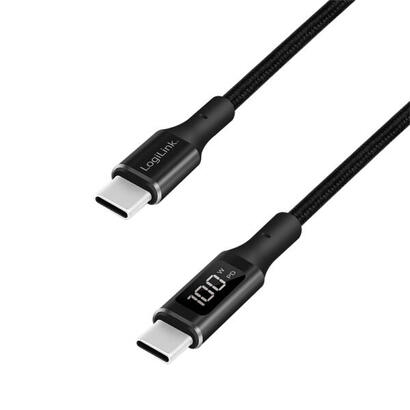 cable-logilink-cu0181-usb-20-1-m-usb-c-negro
