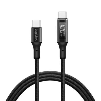 cable-logilink-cu0181-usb-20-1-m-usb-c-negro
