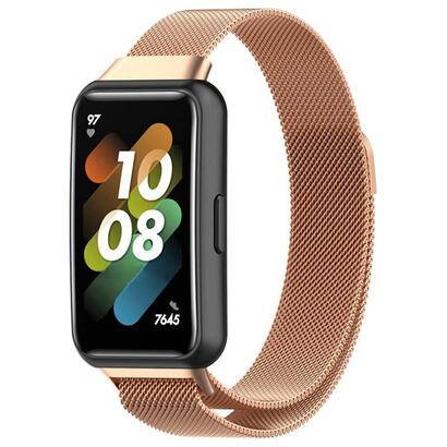 correa-huawei-band-7-milanesa-magnetica-dorado-rosa