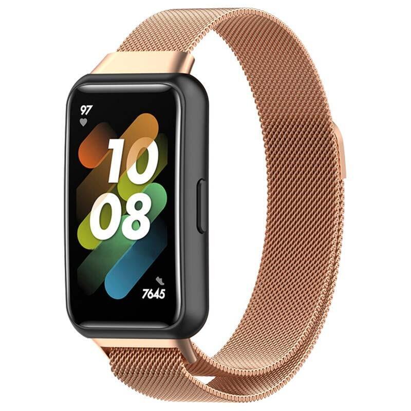 correa-huawei-band-7-milanesa-magnetica-dorado-rosa