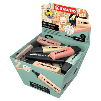 stabilo-marcador-boss-original-naturecolors-expositor-cesta-de-carton-30-csurtidos