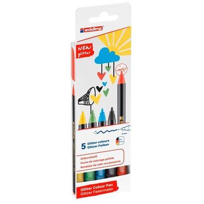 edding-rotulador-1200-glitter-colour-pen-estuche-5-ud-cbasicos