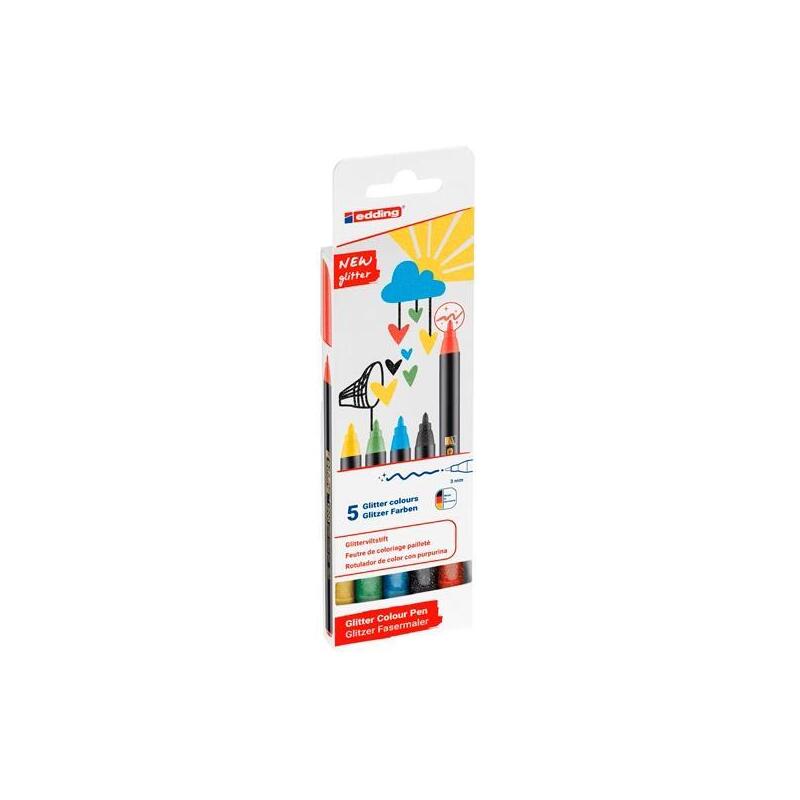 edding-rotulador-1200-glitter-colour-pen-estuche-5-ud-cbasicos