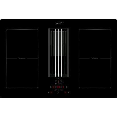 cata-ias-770-hob-with-hood-77-cm-4-cooking-zones-9-power-levelsbooster-a-max-extraction-600-m-h-black