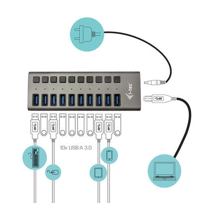 i-tec-hub-de-carga-10xusb-30-adaptador-48w