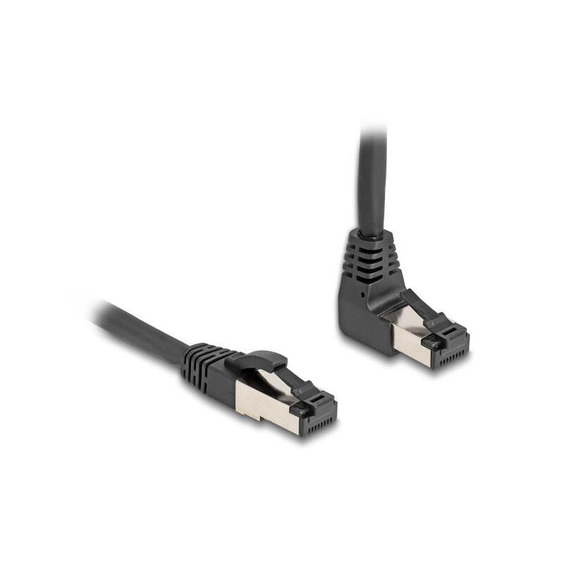 delock-rj45-cable-de-red-cat81-sftp-90-unten-angular-gerade-1-m-negro