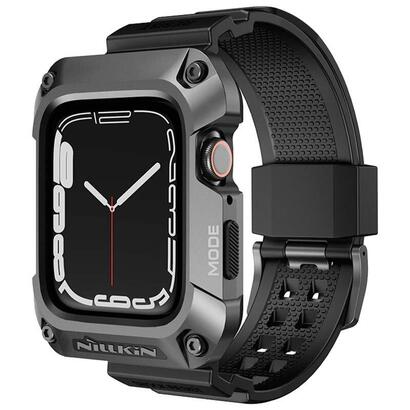 nillkin-carcasacorrea-dynaguard-apple-watch-44mm-grisnegro-compatible-con-apple-watch-456