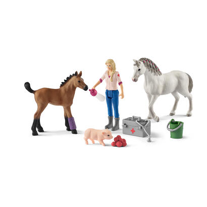 schleich-vet-visiting-mare-and-foal