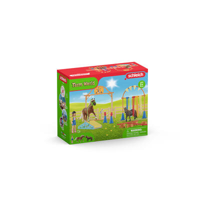 schleich-farm-world-pony-agility-training-figura-de-juguete-42481