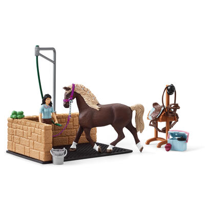 schleich-area-de-lavado-del-horse-club-con-emily-y-luna