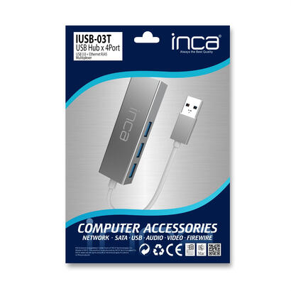 hub-inca-iusb-03t-de-interfaz-usb-32-gen-1-31-gen-1-type-a-aluminio-inca-iusb-03t-de-interfaz-usb-32-gen-1-31-gen-1-type-a-alumi