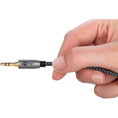 cable-goobay-plus-audio-adaptador-aux-35-mm-enchufe-de-encadenamiento-estereo-negroplateado-05-metros-65284