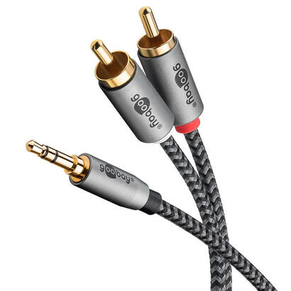 cable-adaptador-de-audio-goobay-plus-aux-jack-de-35-mm-conector-cinch-estereo-negroplateado-5-metros-65290