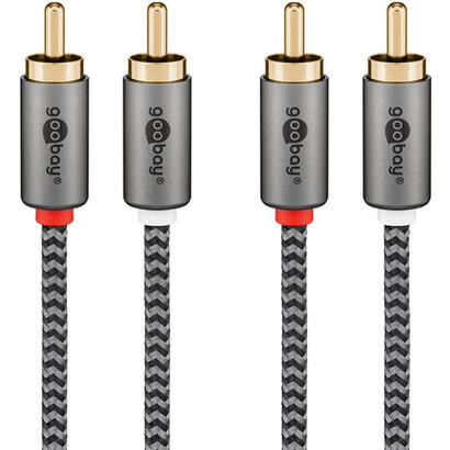 cable-100m-2xrca-m-2xrca-m-flexiplus-nylon-goobay