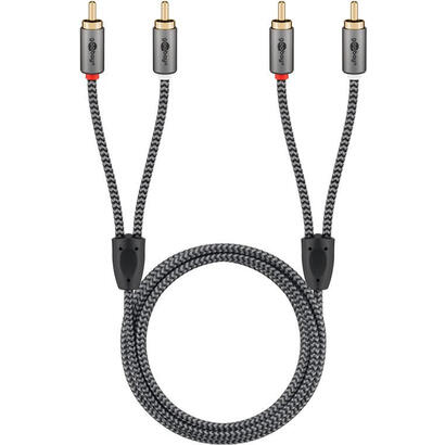 cable-100m-2xrca-m-2xrca-m-flexiplus-nylon-goobay
