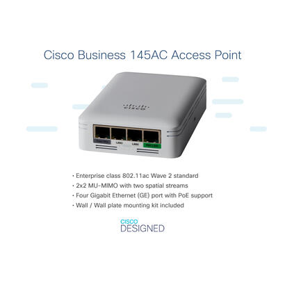 cisco-business-145ac-80211ac-2x2-wave-2-access-point-wall-plate