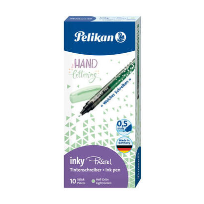 boligrafo-pelikan-inky-pastel-verde-claro-pastel-caja-10-ud