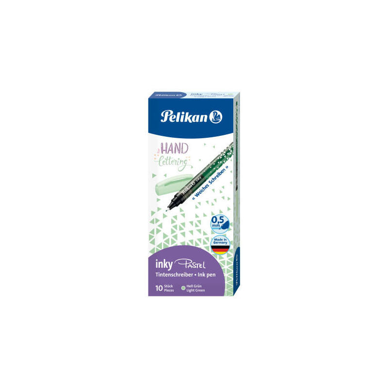 boligrafo-pelikan-inky-pastel-verde-claro-pastel-caja-10-ud