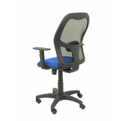 silla-alocen-malla-negra-asiento-bali-azul-brazos