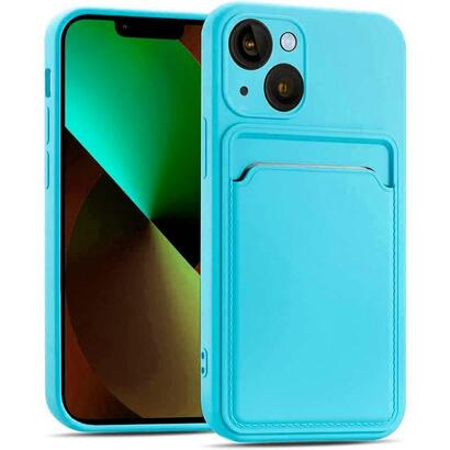funda-de-silicona-apple-iphone-13-azul-claro-con-cartera