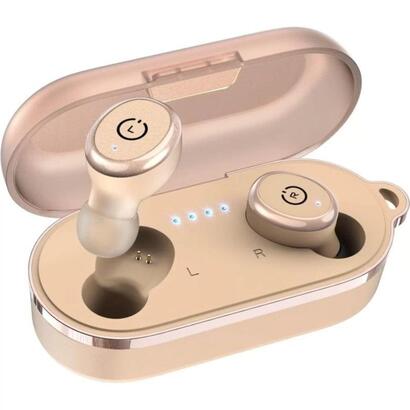 auriculares-tozo-t10s-beige-bluetooth